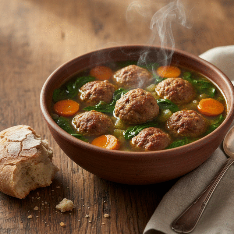 Turkey And Spinach Meatball Soup Light Recipe: A Cozy & Healthy Bowl