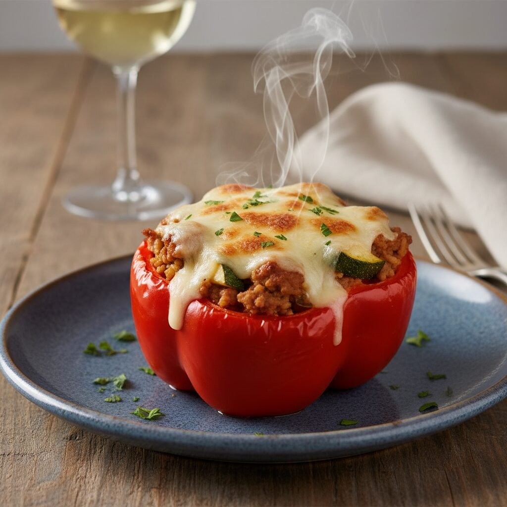 The Ultimate Healthy Turkey and Vegetable Stuffed Bell Peppers