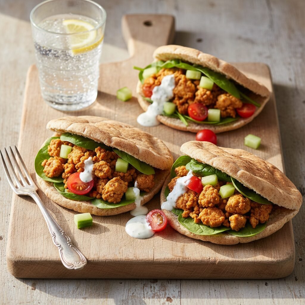 Healthy Turkey and Veggie Stuffed Whole Wheat Pitas