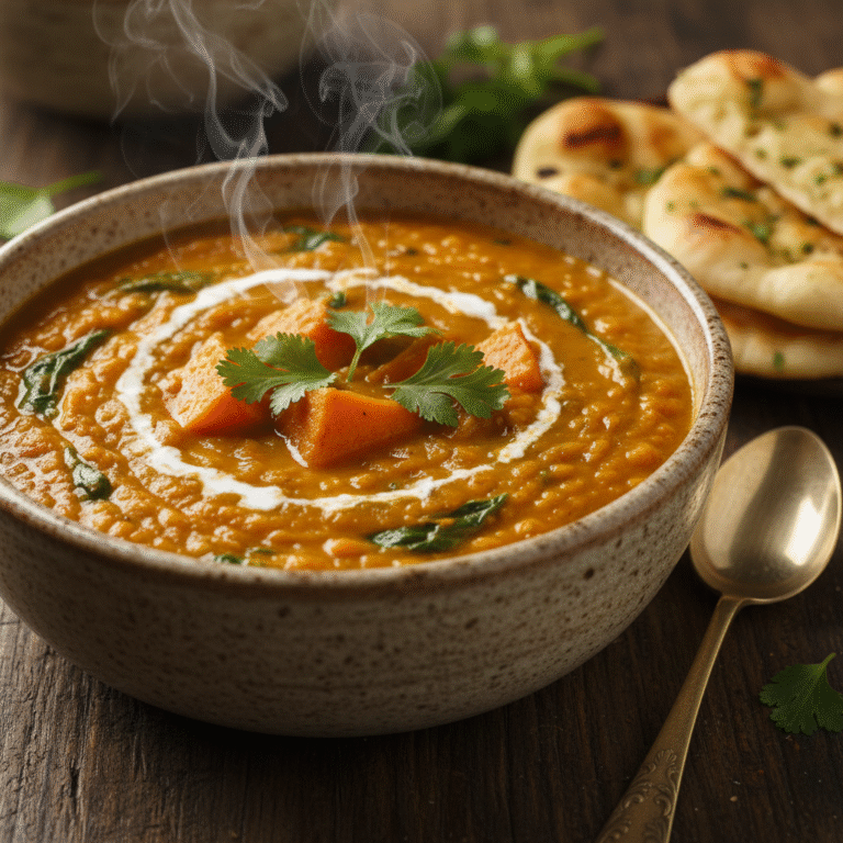 Creamy Vegan Lentil and Sweet Potato Curry: A Healthy One-Pot Wonder