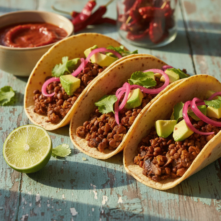 The Ultimate Savory Vegan Mushroom and Lentil Taco Filling
