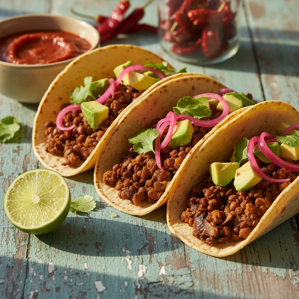 The Ultimate Savory Vegan Mushroom and Lentil Taco Filling