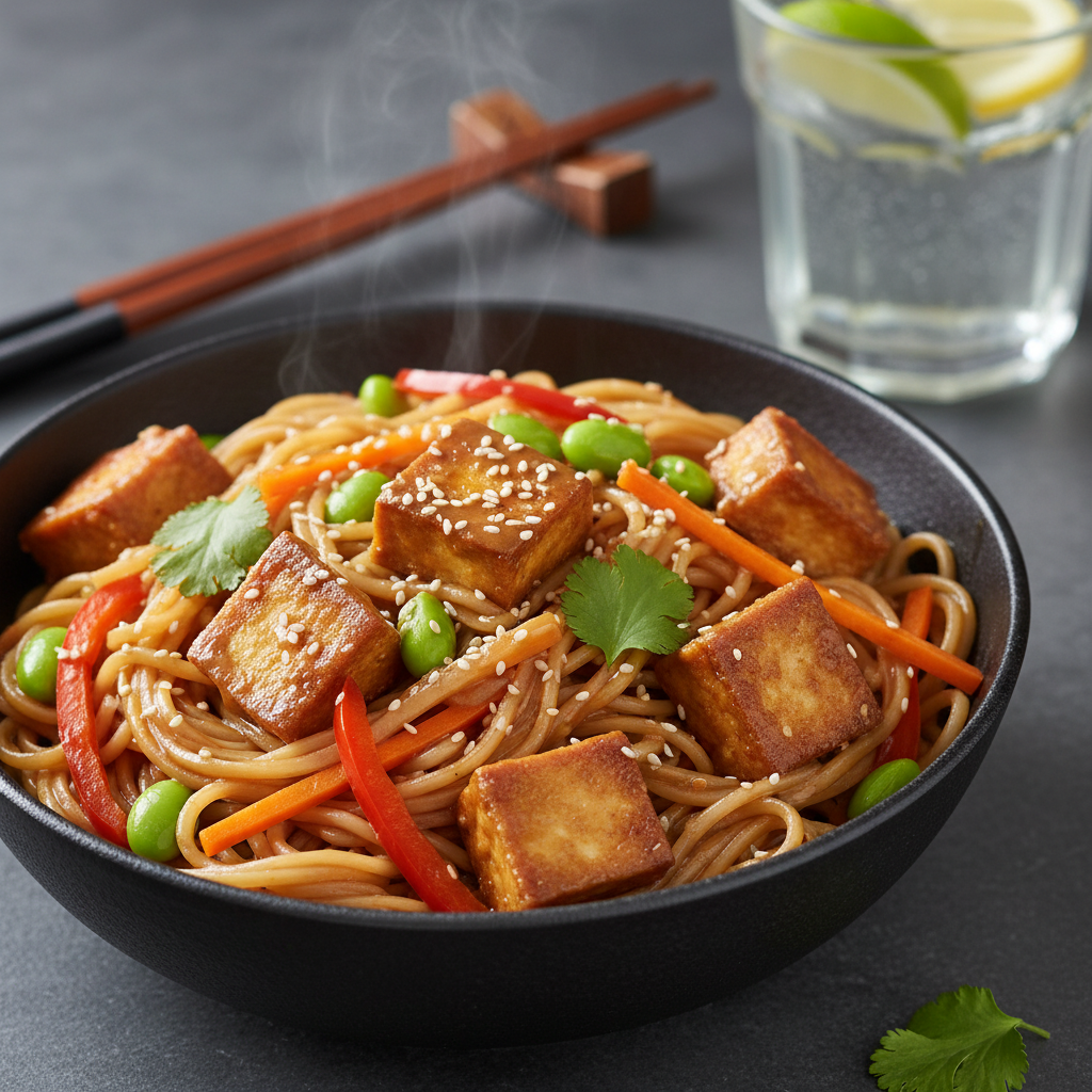 Ultimate High-Protein Vegan Peanut Tofu Noodle Bowl: 30-Minute Meal Prep Favorite