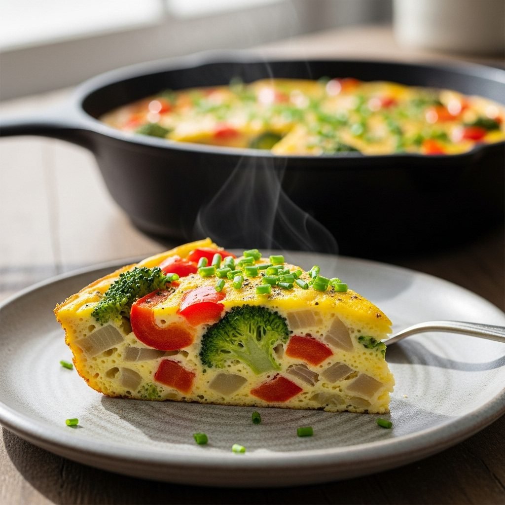 Healthy Oven-Baked Vegetable Frittata (Easy & Delicious!)