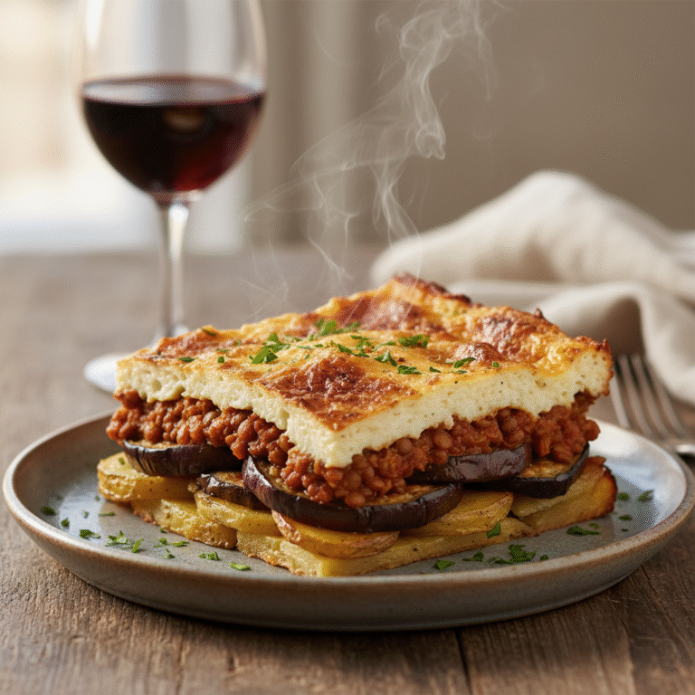 Ultimate Light Vegetable Moussaka With Lentils: A Healthy Greek Classic