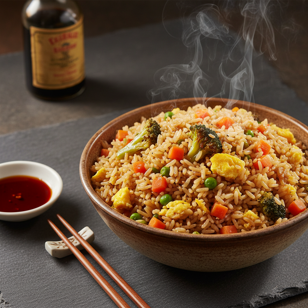 Veggie Loaded Fried Rice With Eggs Healthy Recipe