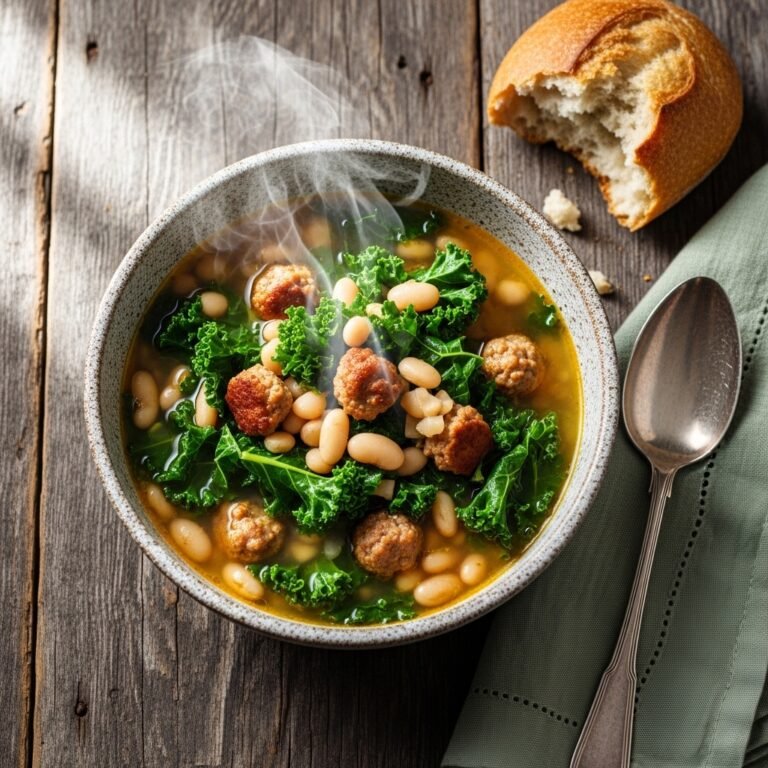 Lighter White Bean and Kale Sausage Soup: A Cozy, Nutrient-Packed Weeknight Dinner