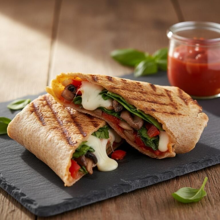 Crispy Whole Wheat Veggie Pizza Wrap: The Ultimate 15-Minute Healthy Lunch
