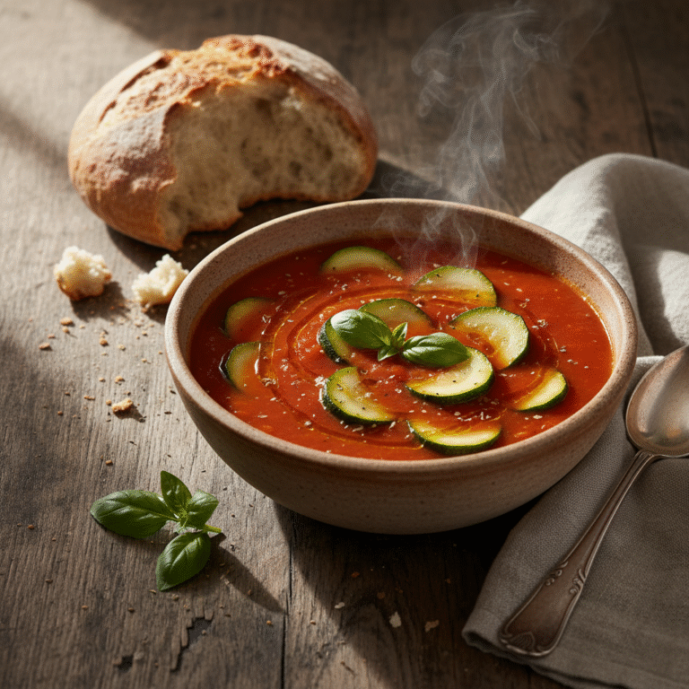 Rustic Zucchini And Tomato Basil Soup: The Ultimate Healthy Harvest Bowl